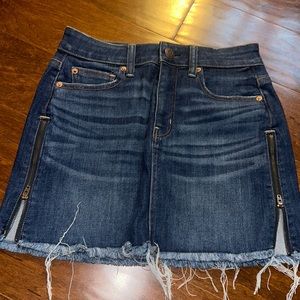 american eagle jean skirt